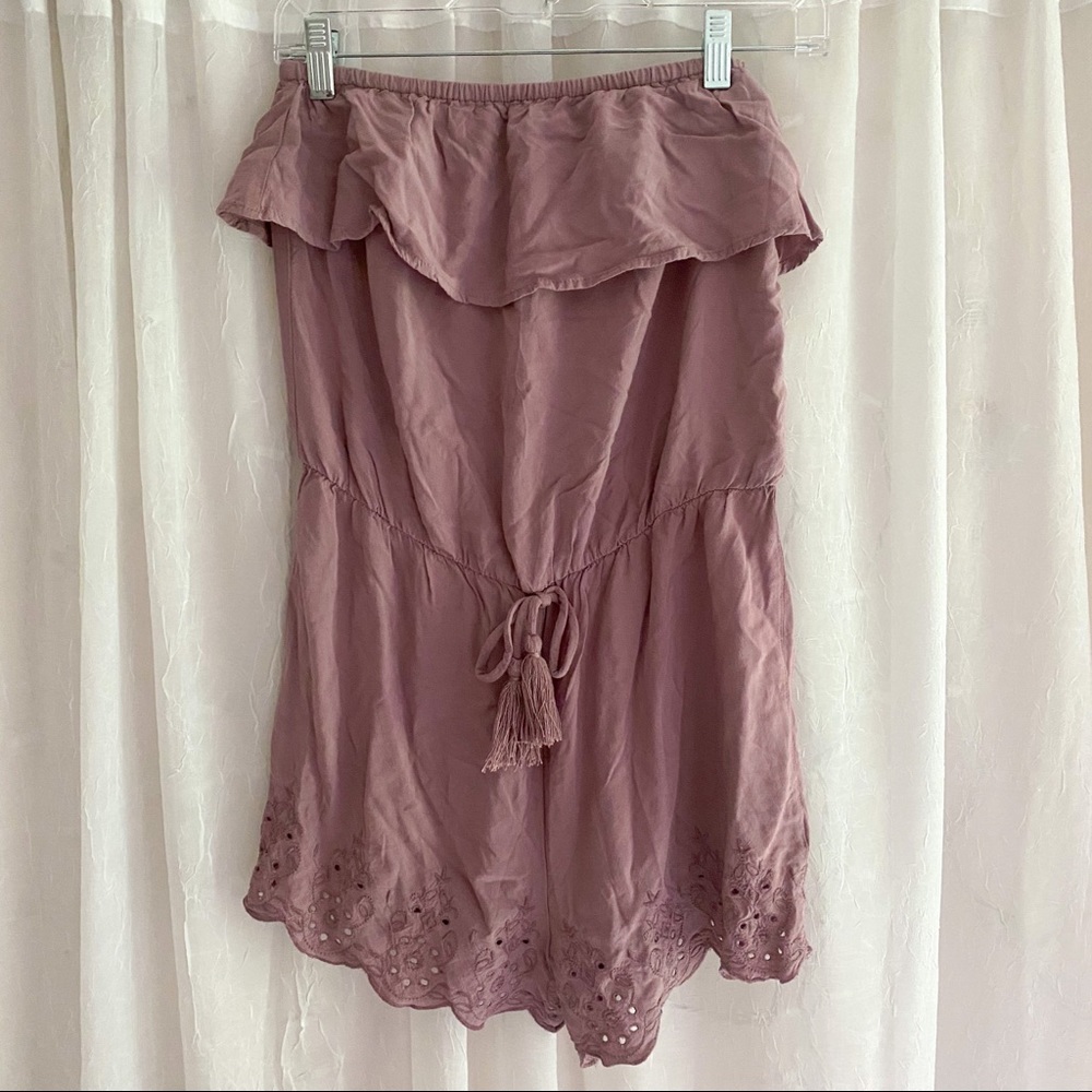 Mossimo Target Strapless Purple Romper